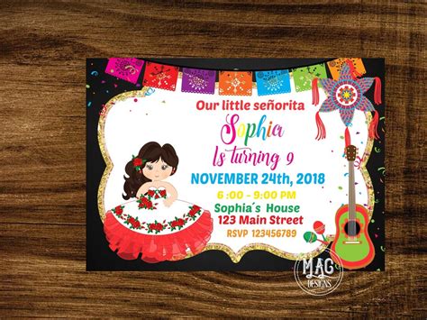 Mexican Invitation Mexican Party Invitation Fiesta - Etsy