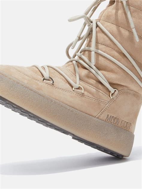 Ltrack Beige Suede Boots Moon Boot Official Us Store