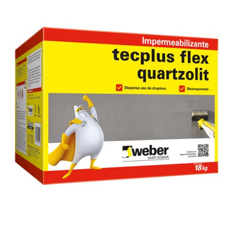 Tecplus Flex Impermeabilizante Quartzolit 18kg Leroy Merlin