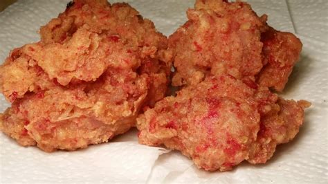 [homemade] Fried Chicken Tenders Made With Flamin Hot Cheetos As Part Of The Breading R Food