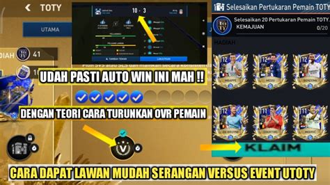 Cara Mendapatkan Lawan Mudah Di Serangan Versus Rival Tahun Ini Event