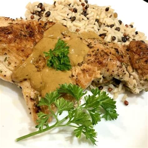 Seared Turkey Cutlets with Dijon Gravy