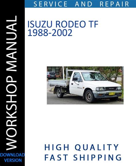 Repair Manuals On Isuzu Rodeo 98
