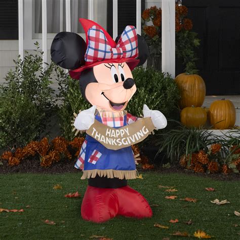 Gemmy Industries Airblown Minnie As Scarecrow Sm Disney Inflatable