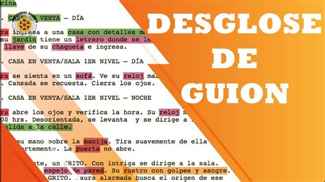 Como Hacer Un Desglose De Guion Como Escribir Hojas De Desglose Y