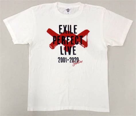 駿河屋 Exile ロゴtシャツ ホワイト Mサイズ 「exile Perfect Live 2001 2020」（tシャツ）