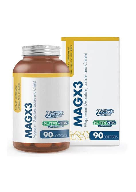 Mag X Softgels Glass Bottle La Farmacia Biol Gica