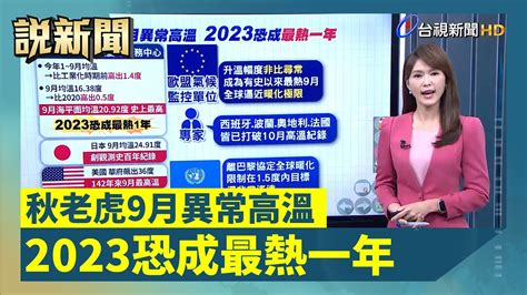 秋老虎9月異常高溫 2023恐成最熱一年【說新聞追真相】 Youtube