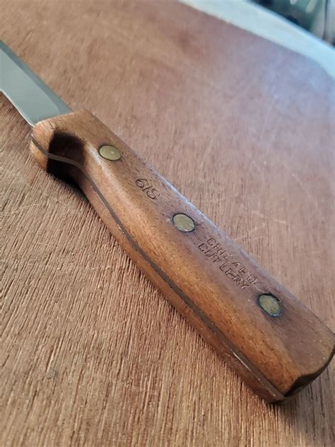 Vintage CHICAGO CUTLERY 61S 6 Stiff Boning Knife Walnut Handle VGC