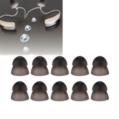 10pcs Hearing Aid Domes Hearing Aid Close Domes Soft Silicone 8mm Double Layer Closed Type