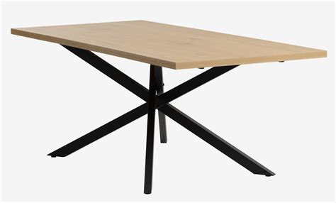 Table NORTOFT 95x200 couleur chêne noir JYSK