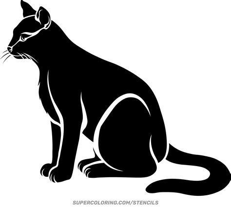 Schablone der Katze | Basteln mit Papier | Vorlagen zum Ausdrucken für