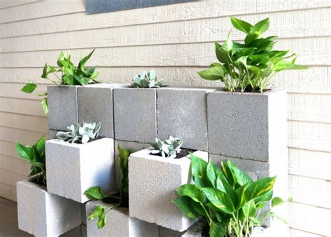 A Diy Cinder Block Succulent Wall With A Twist Decoist