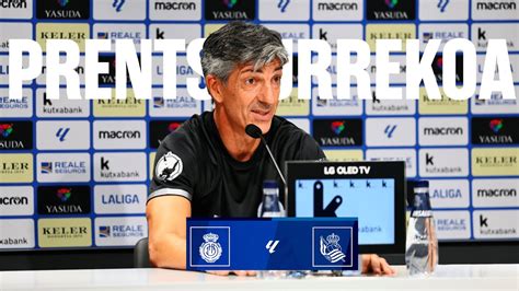 RUEDA DE PRENSA Imanol Alguacil Ser más solventes RCD Mallorca