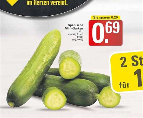 Mini Gurken Angebot Bei Wez 1Prospekte De