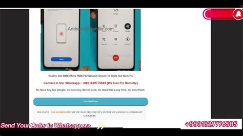 Realme C53 RMX3760-RMX3762 Network Unlock Solution Instant - YouTube