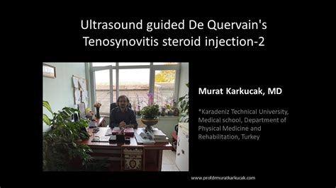 Ultrasound Guided De Quervains Tenosynovitis Steroid Injection 2 Youtube