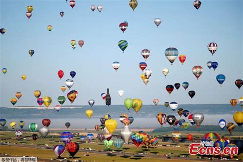 Hundreds Of Hot Air Balloons Over France