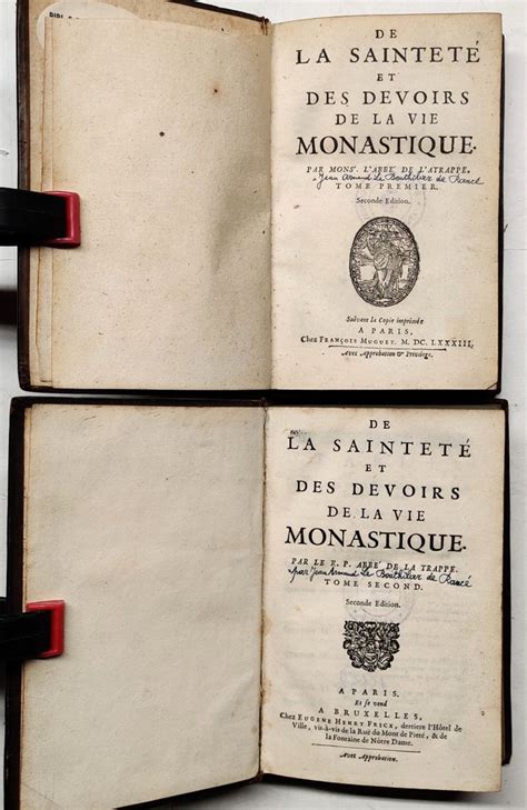 L Abbé de la Trappe De Sainteté et des devoirs de la vie Monastique