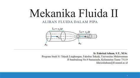 Klasifikasi Dan Jenis Aliran Dalam Mekanika Fluida Etsworlds Riset