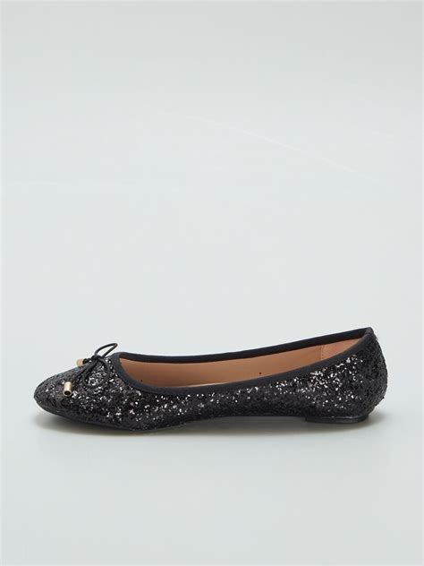 Ballerines Sequins Noir Kiabi