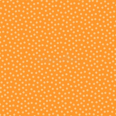 Polka Dots on Orange Background, Polka Dot Seamless Pattern for ...