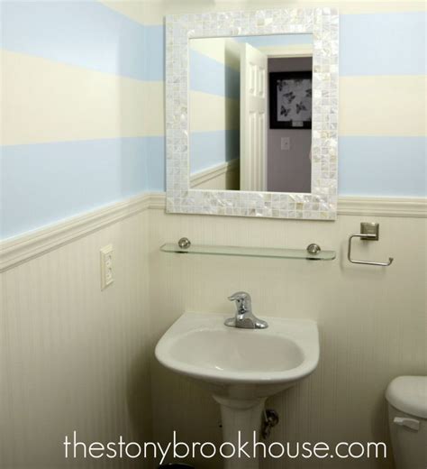 Installing Beadboard Wallpaper | Beadboard wallpaper, Diy tile mirror ...