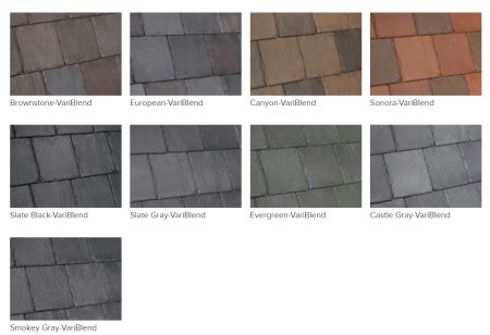 Synthetic Slate Roofing Colors – Bellaforte Slate by DaVinci | RoofCalc.org