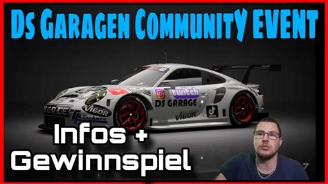 Ds GARAGE COMMUNITY EVENT ALLE Infos Gewinnspiel YouTube