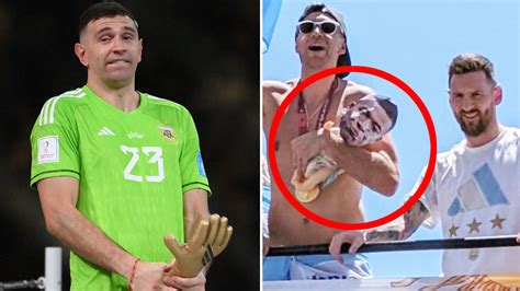 Emi Martinez under fire over 'classless' act during World Cup parade ...