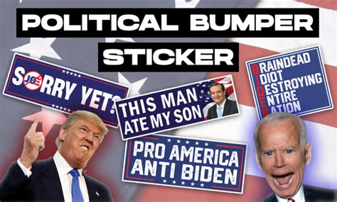 Create a political car bumper sticker design custom car decals by ...