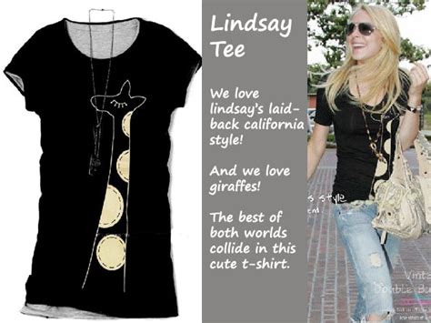 Style My Closet: [Soldout] Lindsay Lohan Giraffe T-Shirt