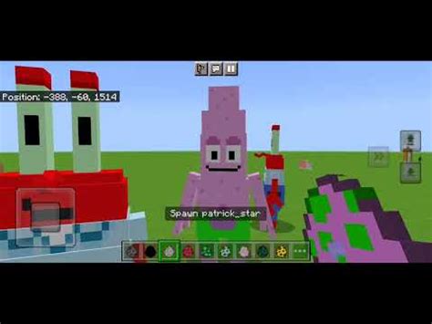 Spongebob Addon In Minecraft Pe Youtube