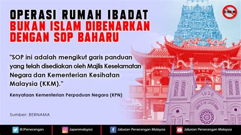 Operasi Rumah Ibadat Bukan Islam Dibenarkan Dengan Sop Baharu Portal