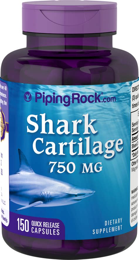 Shark Cartilage 750 mg 150 Capsules | Shark Cartilage Pills ...