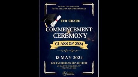 8th Grade Commencement Ceremony | Class of 2024 | South Atlantic ...