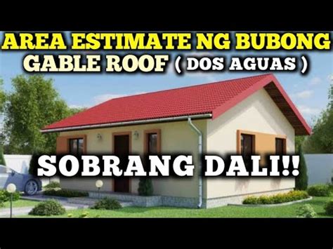 PAANO MAG COMPUTE NG GABLE ROOF OR DOS AGUAS NA BUBONG YouTube