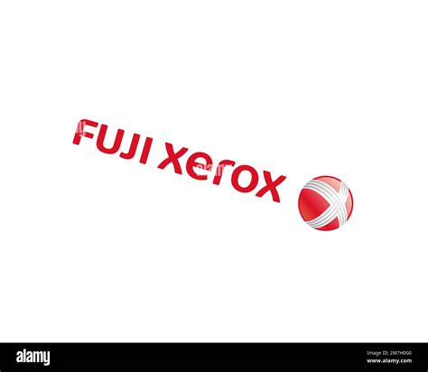 Fuji Xerox Rotated Logo White Background B Stock Photo Alamy