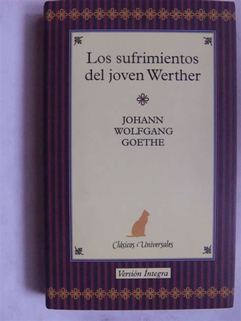 Los Sufrimientos Del Joven Werther Goethe Tapa Dura Nuevo MercadoLibre