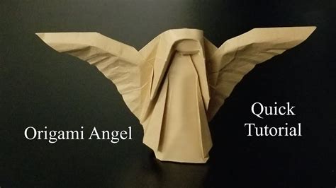 How To Make An Origami Angel Easy Origami Tutorial