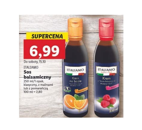 Sos balsamiczny Lidl opinie cena skład