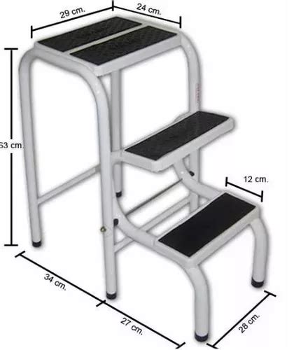 Banco Escalera Banqueta Plegable 3 Escalones