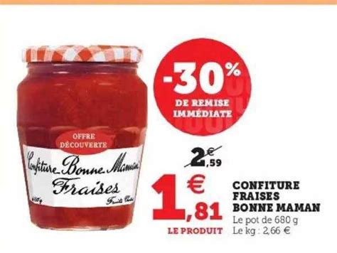 Promo Confiture Fraises Bonne Maman Chez Hyper U Icatalogue Fr