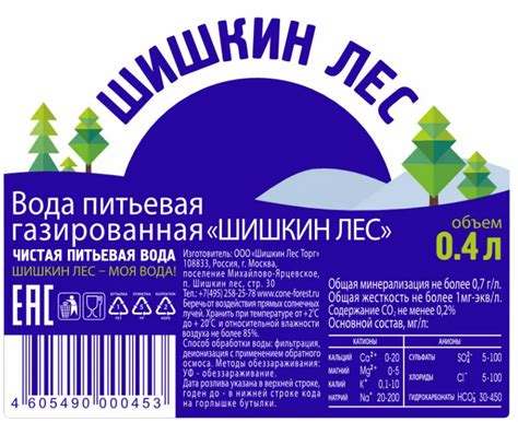 Шишкин лес минеральная вода: состав, показания, отзывы