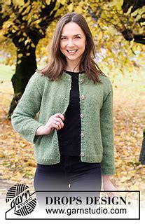 Ravelry 226 27 Serene Forest Cardigan Pattern By DROPS Design