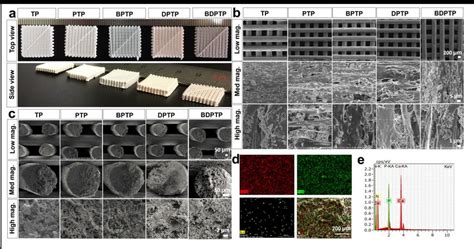 Structure Morphology And Elemental Analysis Of Cryogenic D Printed