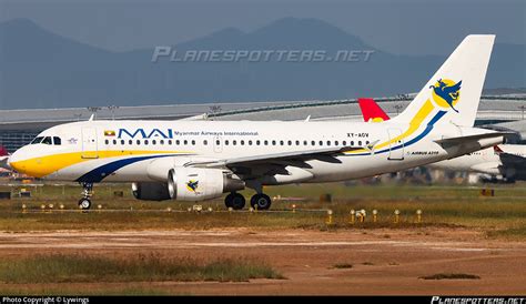 XY AGV Myanmar Airways International Airbus A319 111 Photo By Lywings