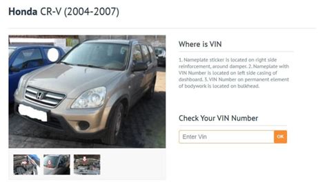 Honda - how to find, decode and check the VIN? - Where is VIN Number ...