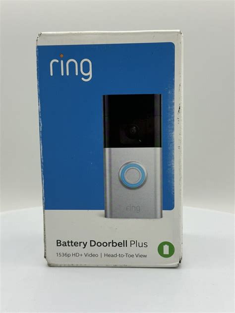 Ring Battery Hd Doorbell Plus 1536p Wifi Video Doorbell B09wzbpx7k Satin Nickel 840268914028 Ebay