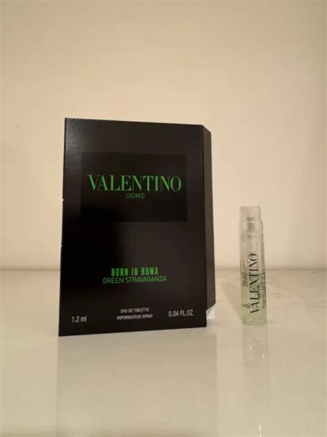 VALENTINO UOMO BORN In Roma Green Stravaganza EDT 1 2 Ml Sample New